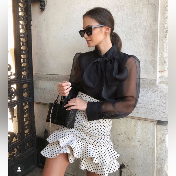 POLKA DOT MINI SKIRT 2772 907 727 - Picture 2 of 4